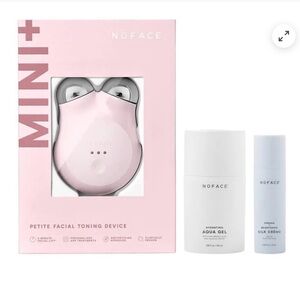 NuFace Skincare Trio Box in Pale Pink and White